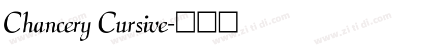 Chancery Cursive字体转换